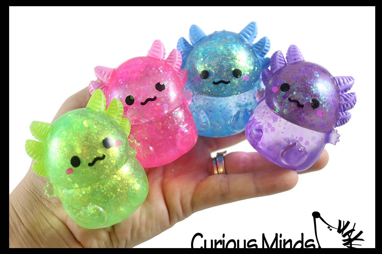 Axolotl Sugar Ball - Syrup Molasses Thick Glue/Gel Stress/Sensory Squeeze Fidget Toy