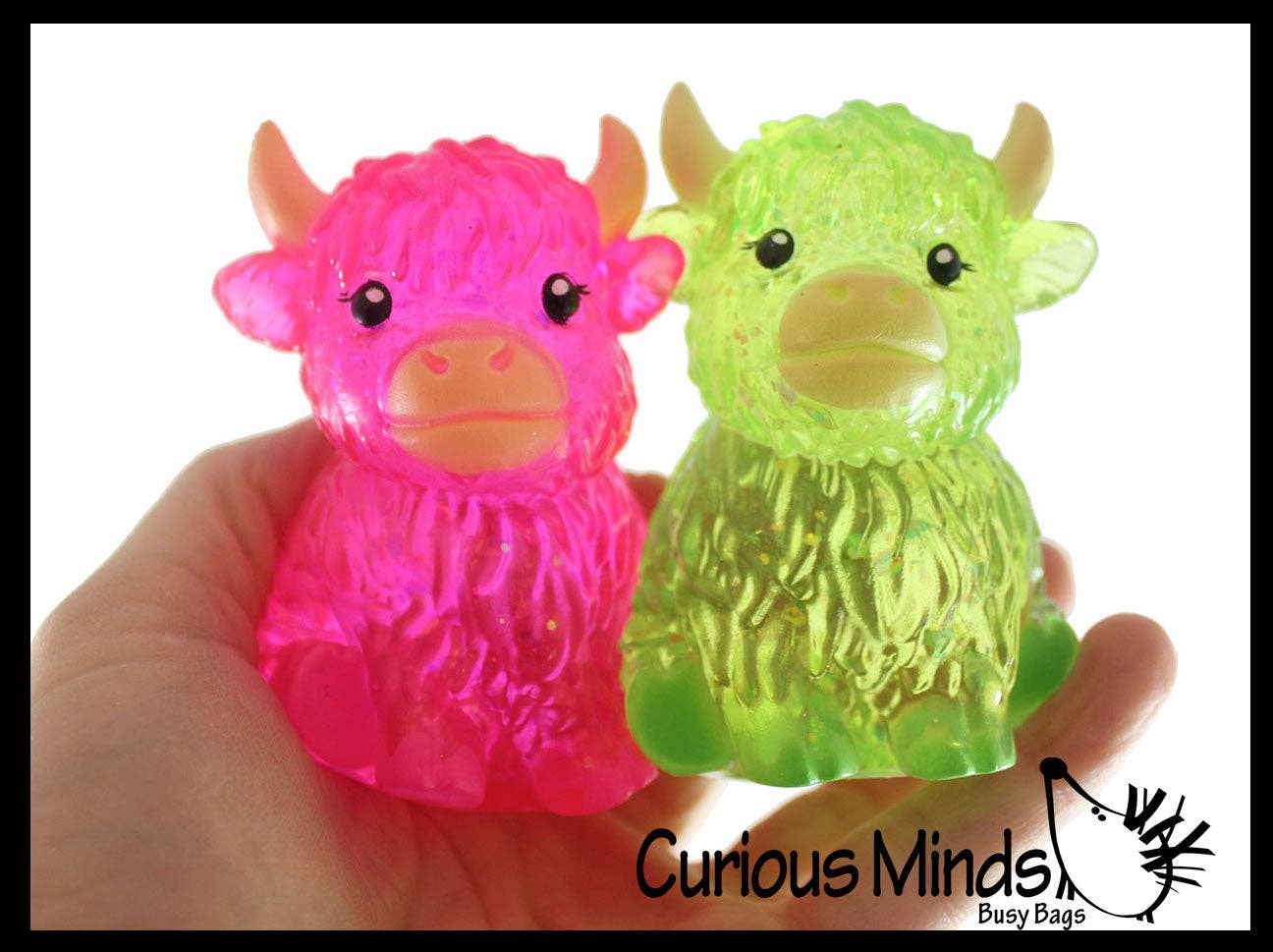 Highland Cow- Thick Glue/Gel Syrup Molasses Stretch Ball Sensory Toy! Ultra Squishy and Moldable Slow Rise Relaxing Fidget Stress Toy