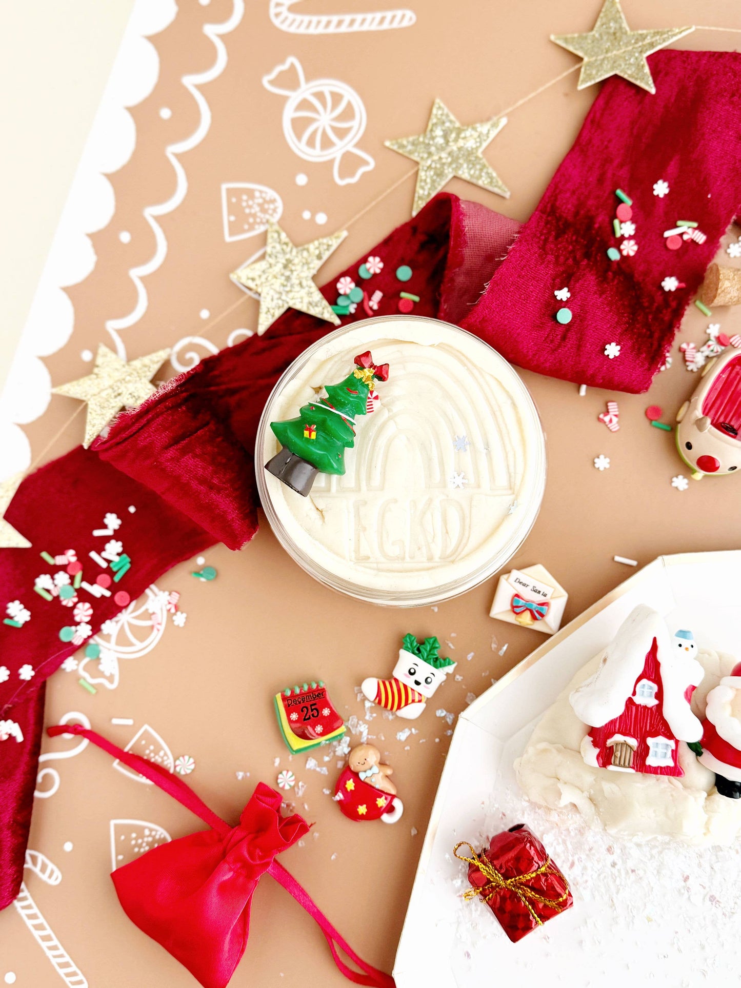 Santa's Cottage KidDough Play Kit- Sensory Hands-On Non-Toxic for ages 3 and up!
